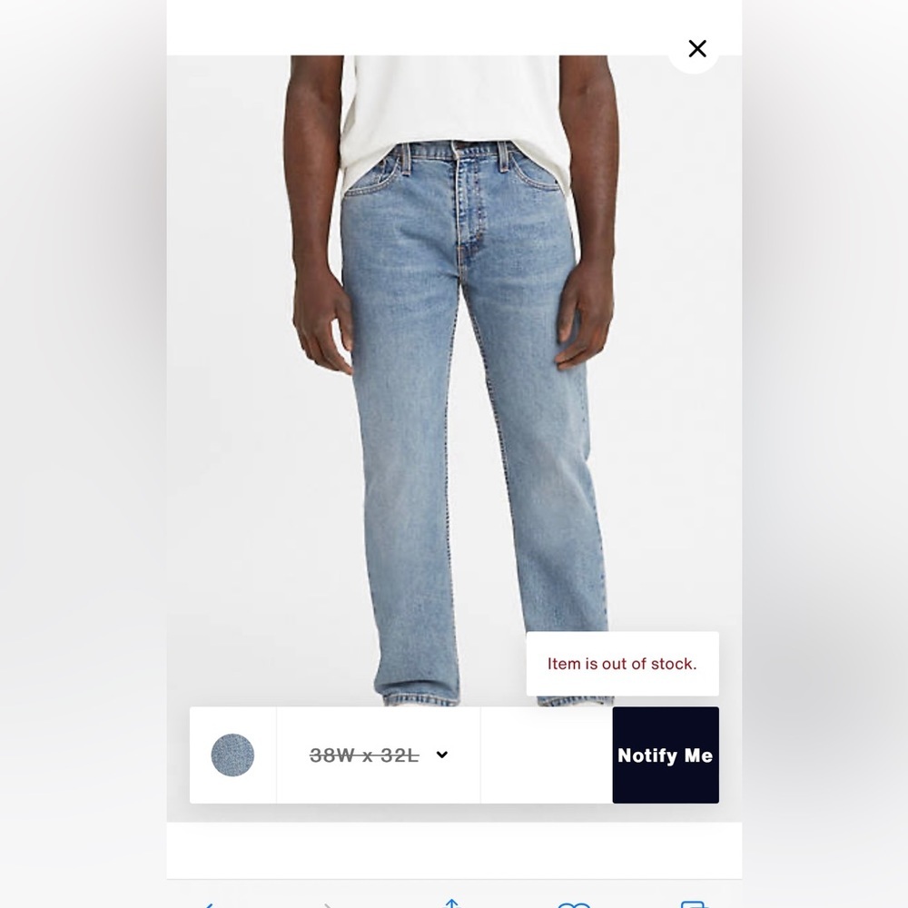 Levi’s 505 Light Wash Jeans